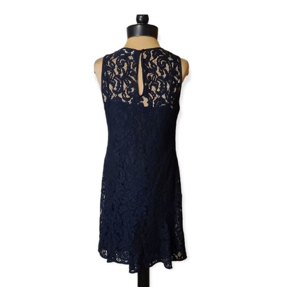 Michael Michael Kors Navy Lace Dress Size 4 - Picture 4 of 6